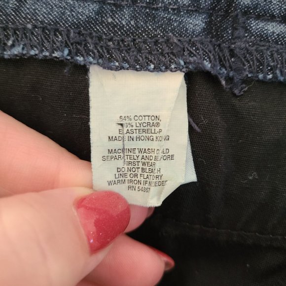 VTG Express Design Studio US Women's Sz 4 Y2K Correspondent Denim Trouser Jeans - Picture 8 of 11